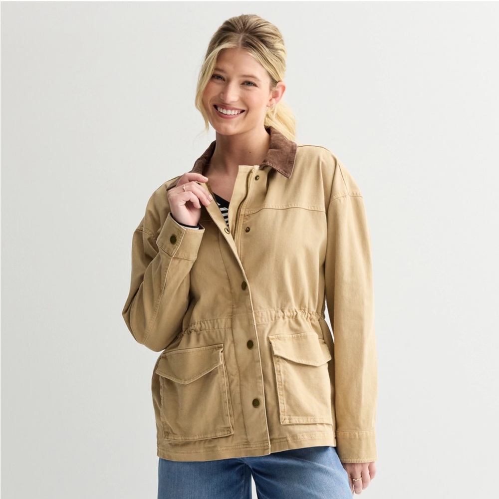 Classic Tan Utility Jacket for Women
